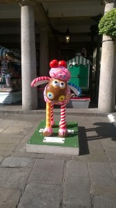 There was a variety of Shaun the Sheep figures like this around town