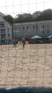 People playing Beach Volley