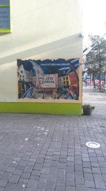 Painting of the Latin Quarter, in the Latin Quarter