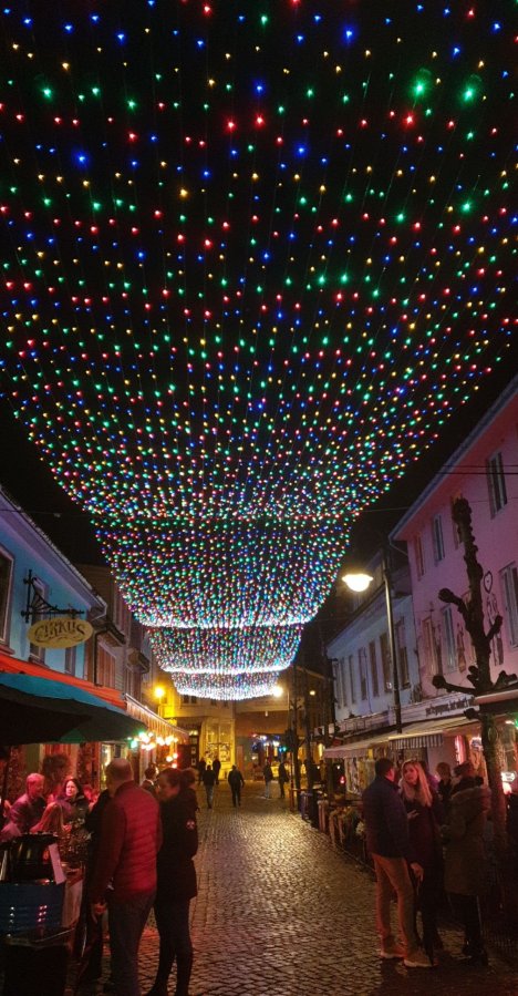 Winter lights are&nbsp;lit